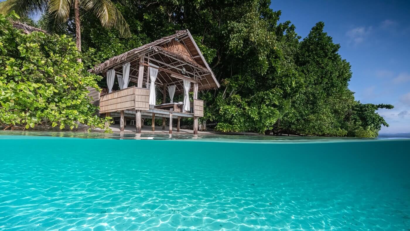 Sorido bay resort front view from beach