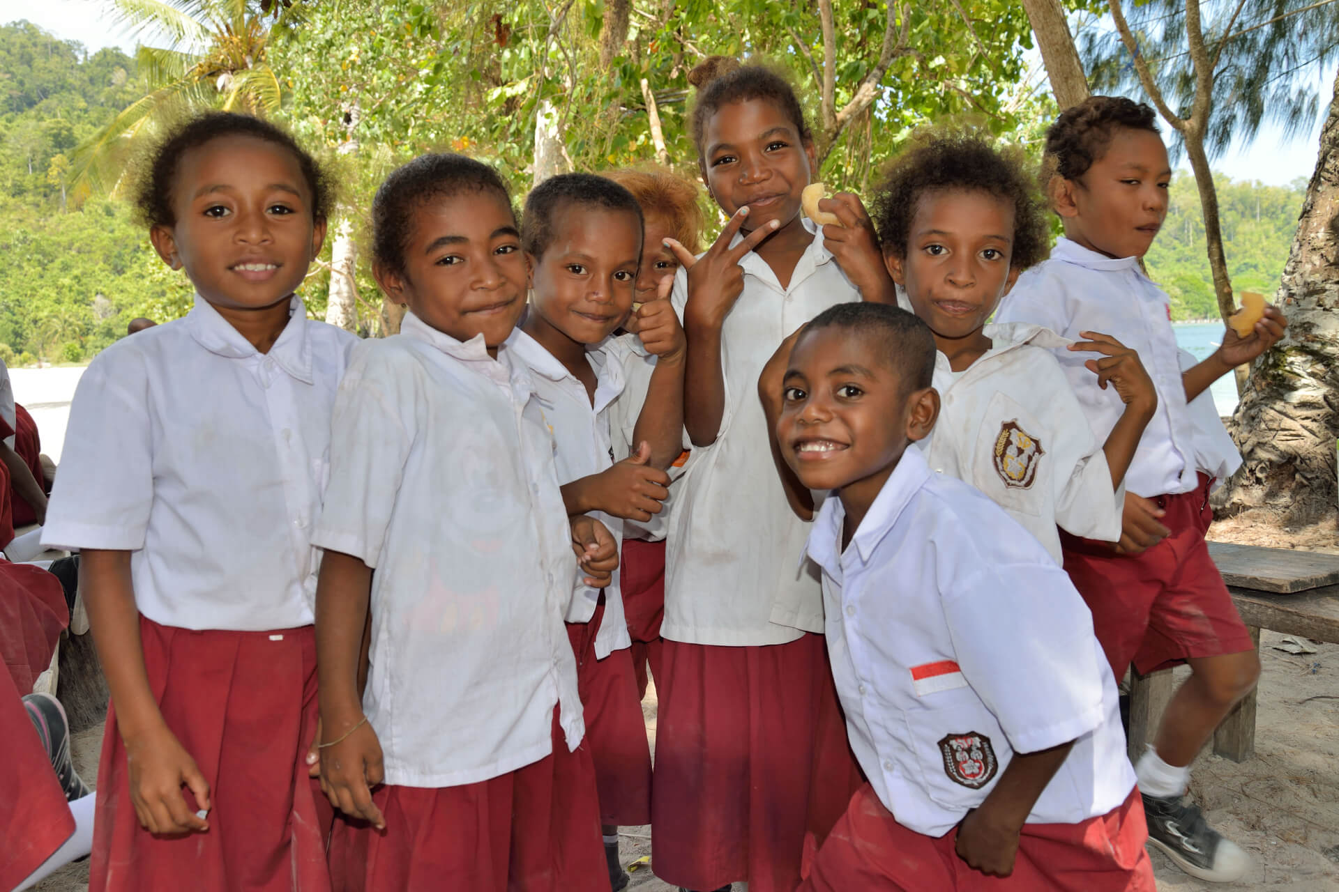 School children in Raja Ampat