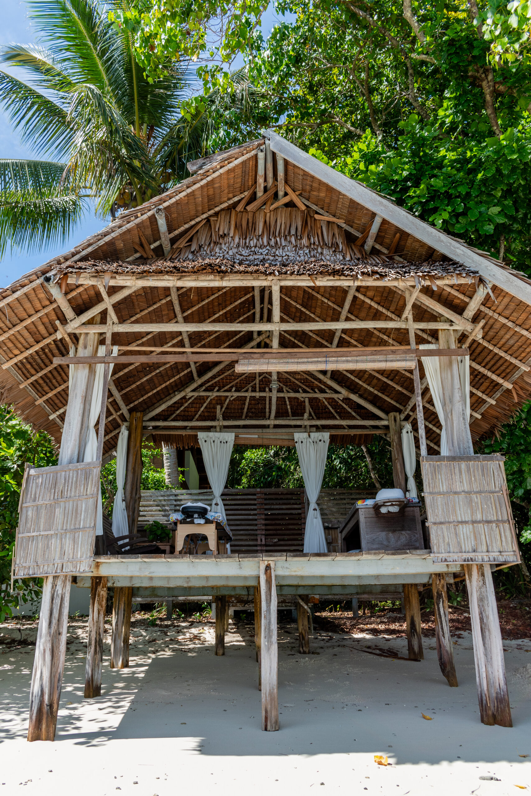 front view of spa & wellness location at Papua Diving Resorts