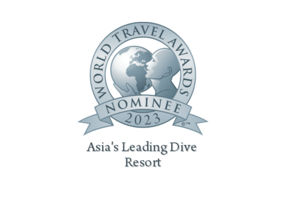 world travel awards 2023, asia's leading dive resort logo