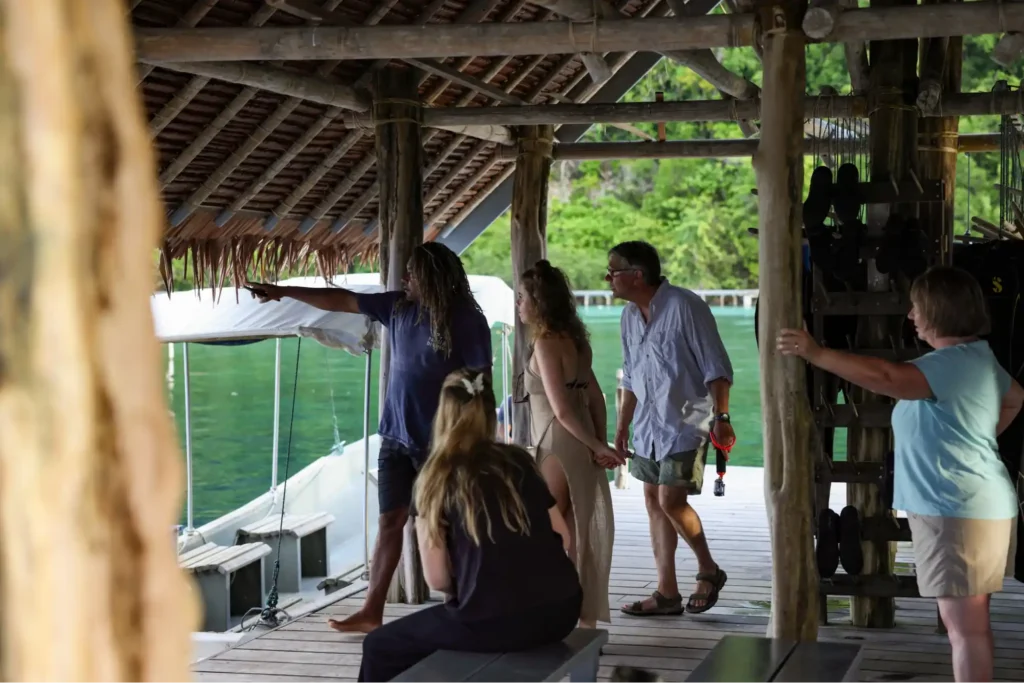 one of papua diving resorts guest